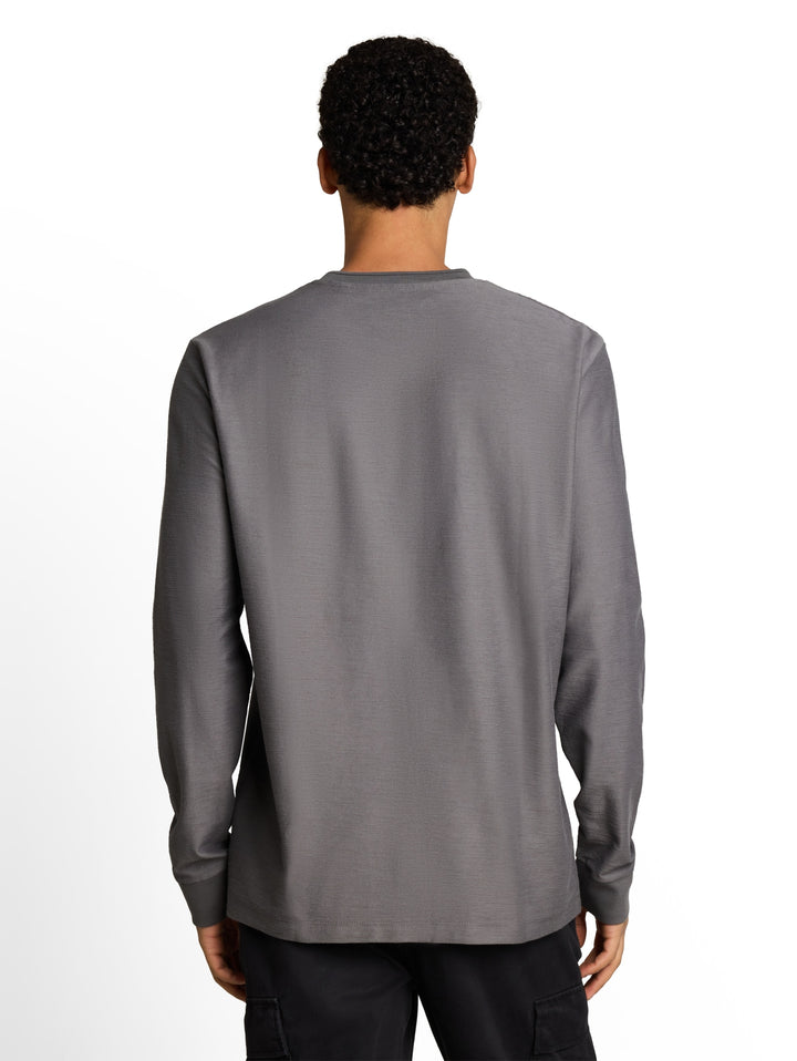 structured longsleeve, classic grey 31004 Bild 4