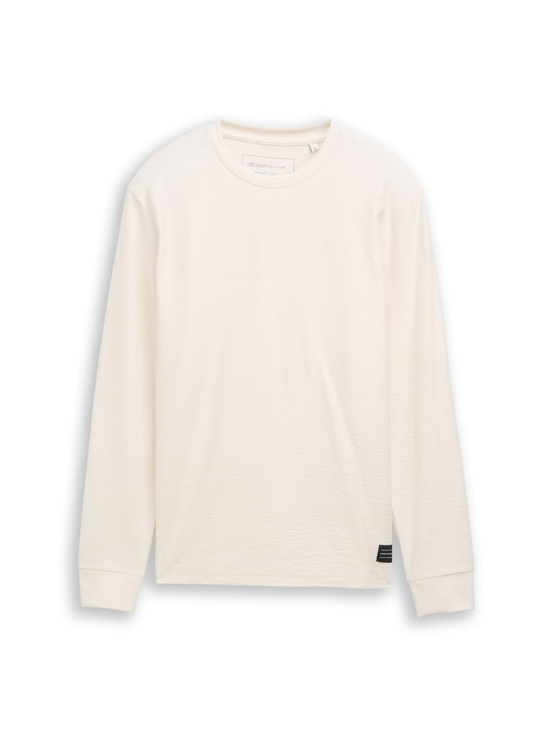 structured longsleeve, Gardenia White 10348 Bild 1
