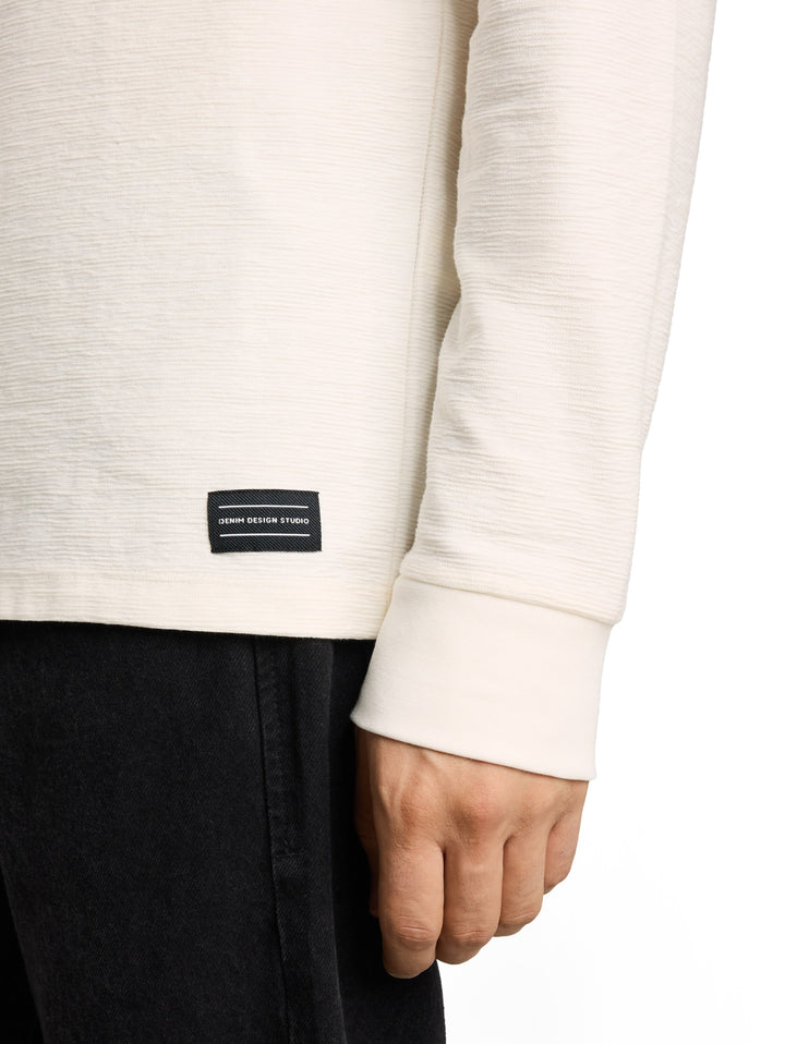 structured longsleeve, Gardenia White 10348 Bild 6