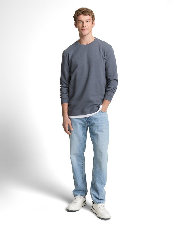 structured longsleeve, urban medium grey 21756 Bild 3