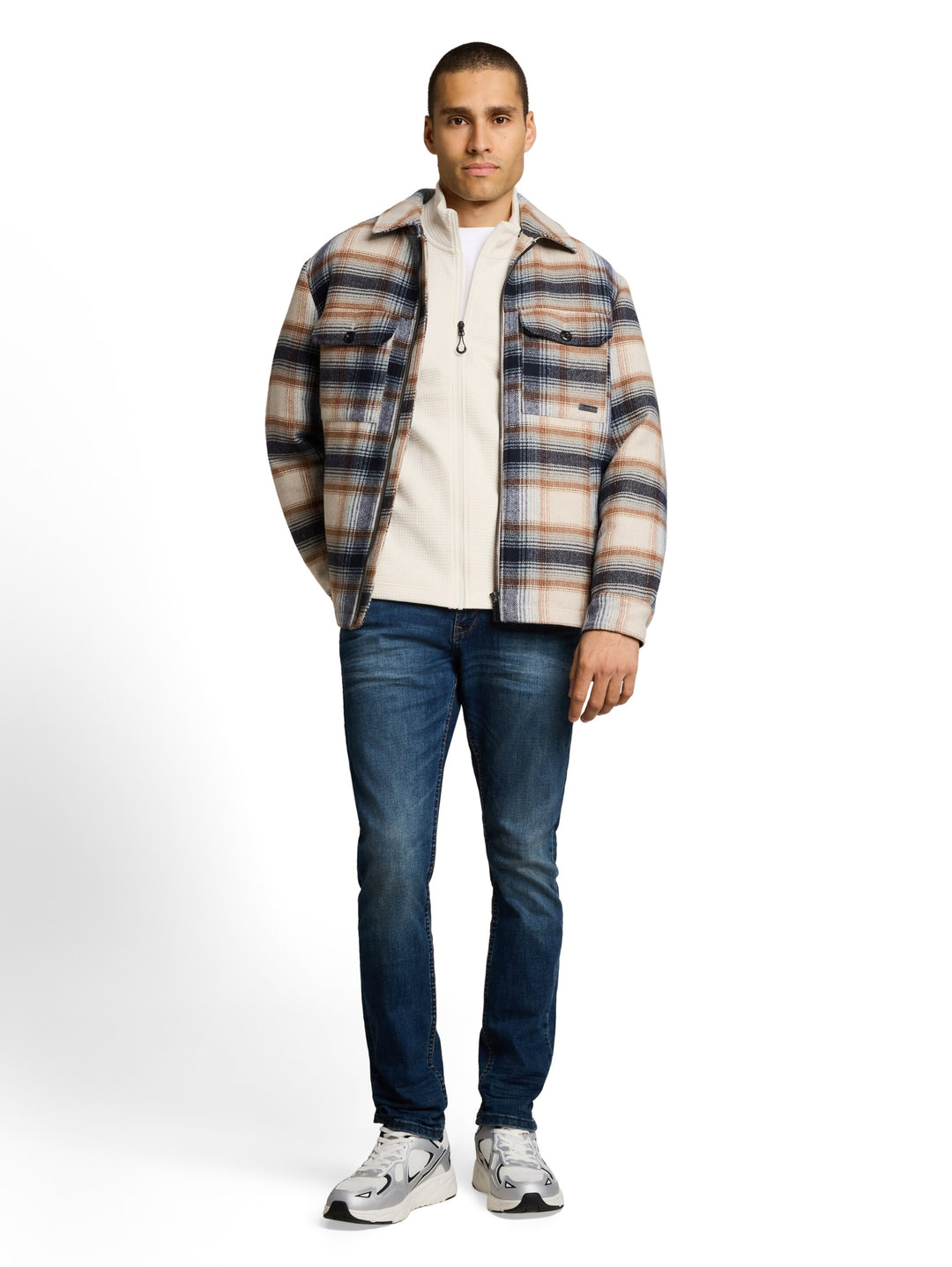 structured stand up sweat jack, Gardenia White 10348 Bild 3