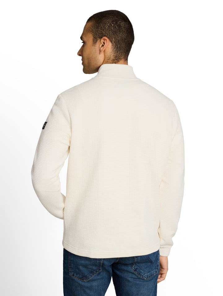 structured stand up sweat jack, Gardenia White 10348 Bild 4