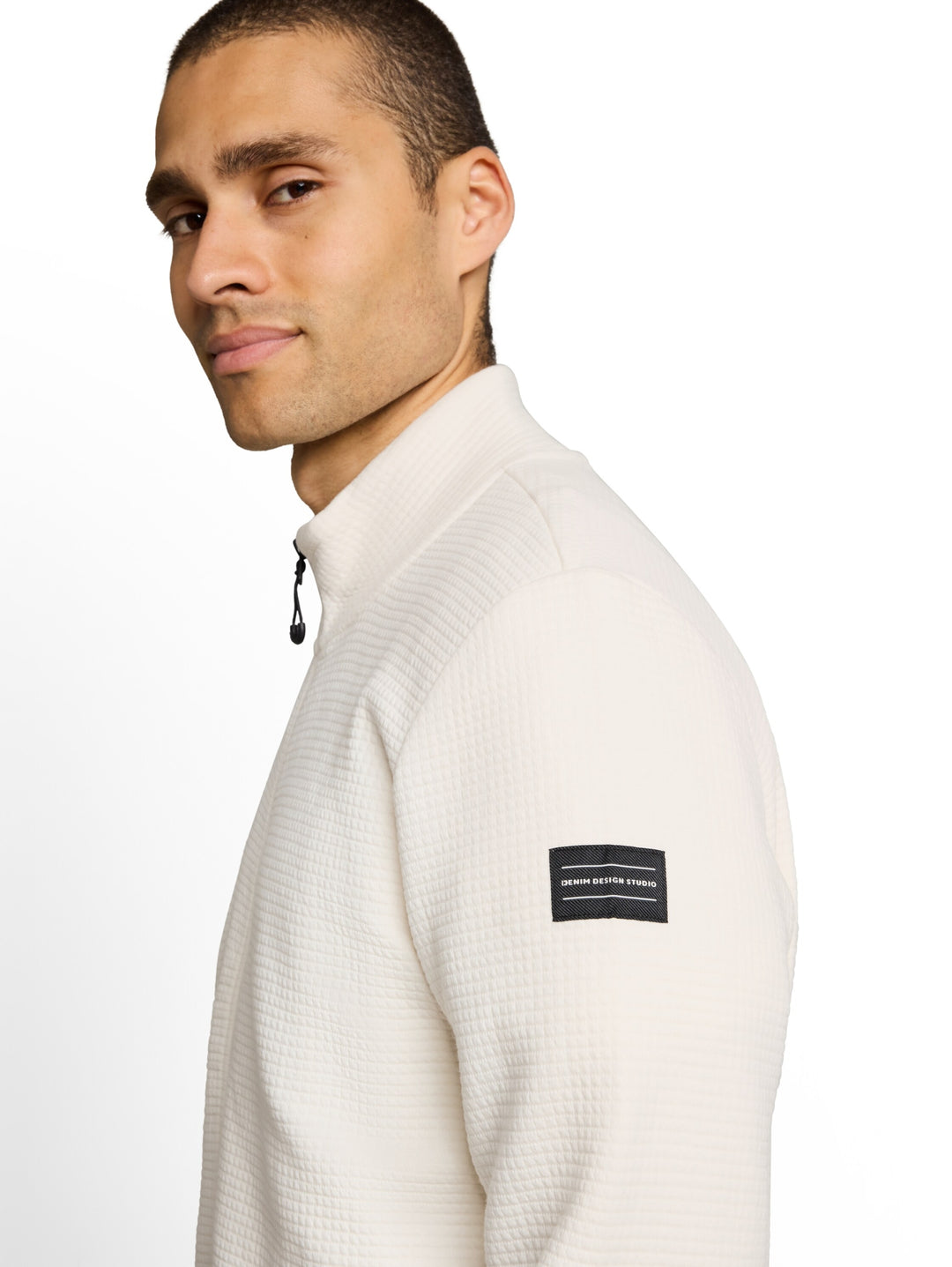 structured stand up sweat jack, Gardenia White 10348 Bild 6