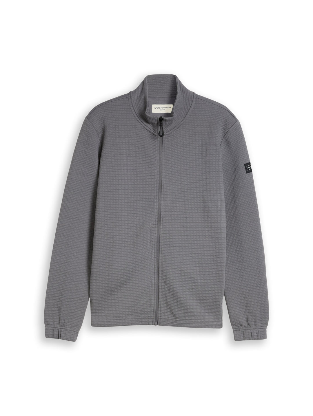 structured stand up sweat jack, classic grey 31004 Bild 1