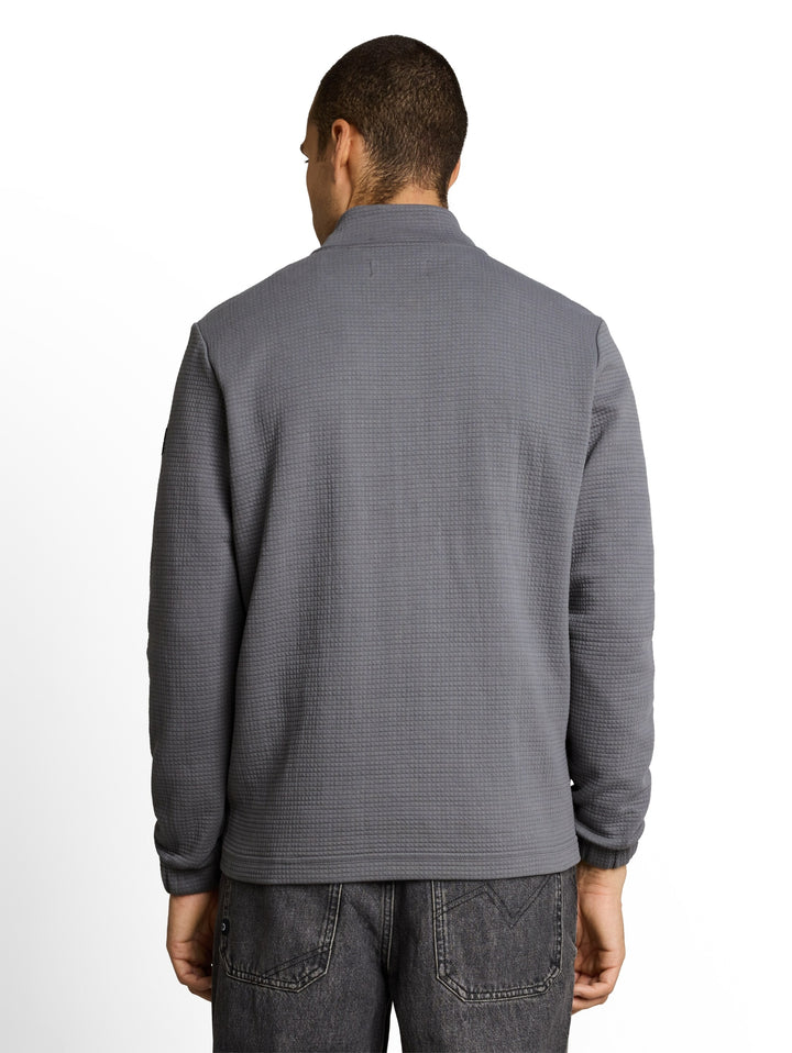 structured stand up sweat jack, classic grey 31004 Bild 4