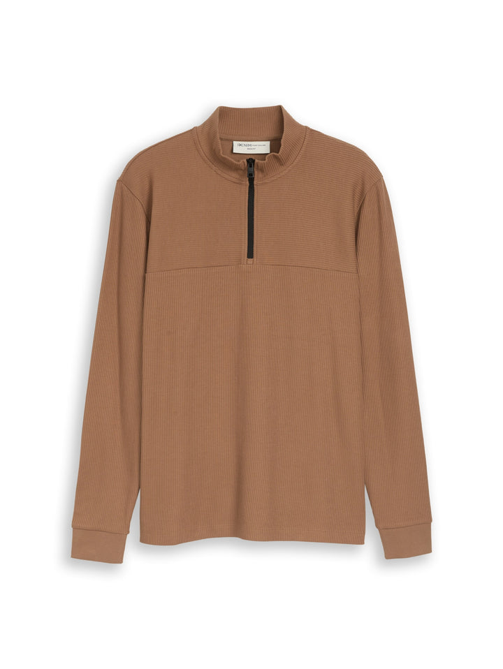 structured stand up zipper lon, malt brown 28862 Bild 1