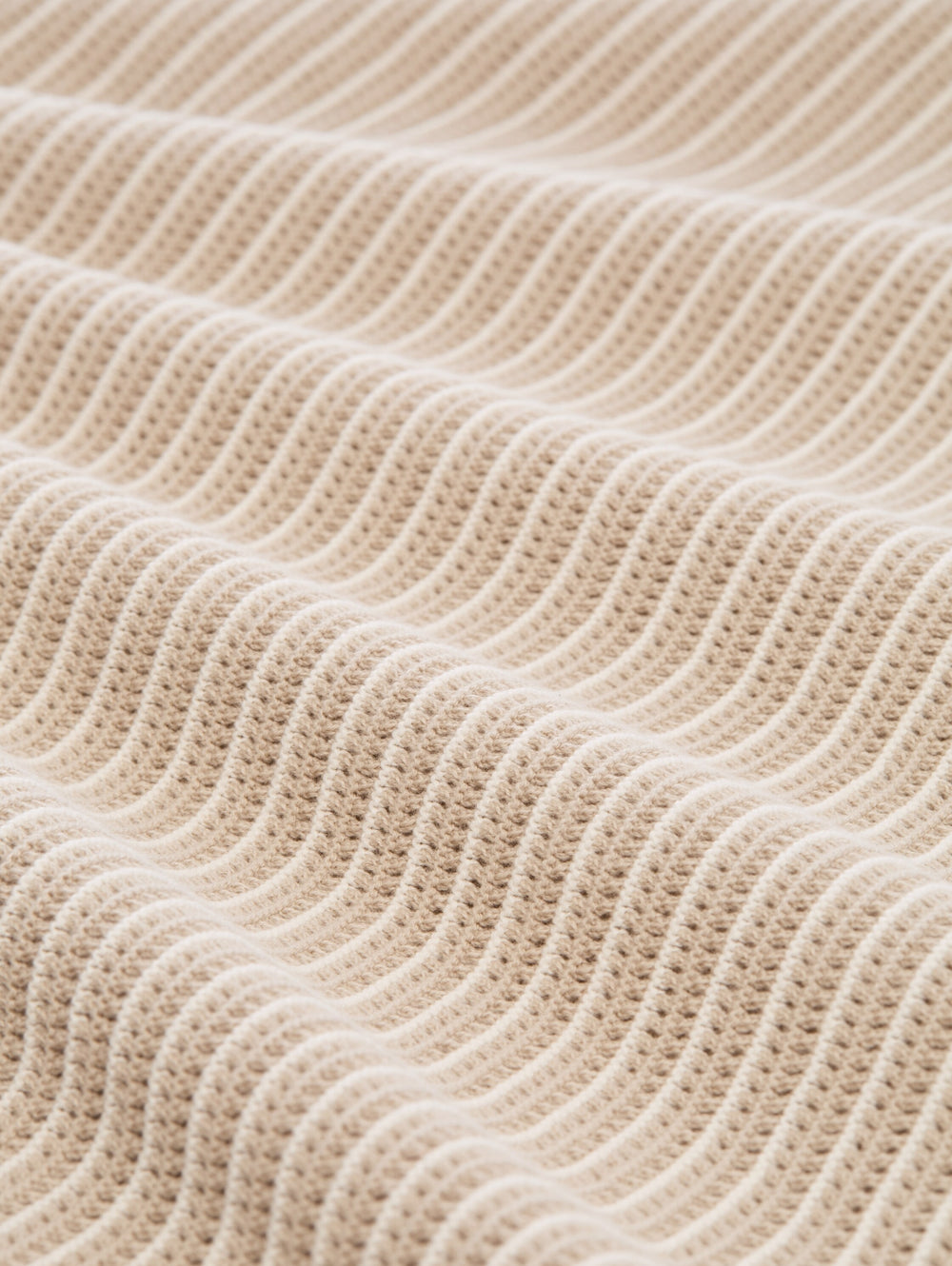 structured stripe knit polo, cashew beige offwhite stripe 39726 Bild 2