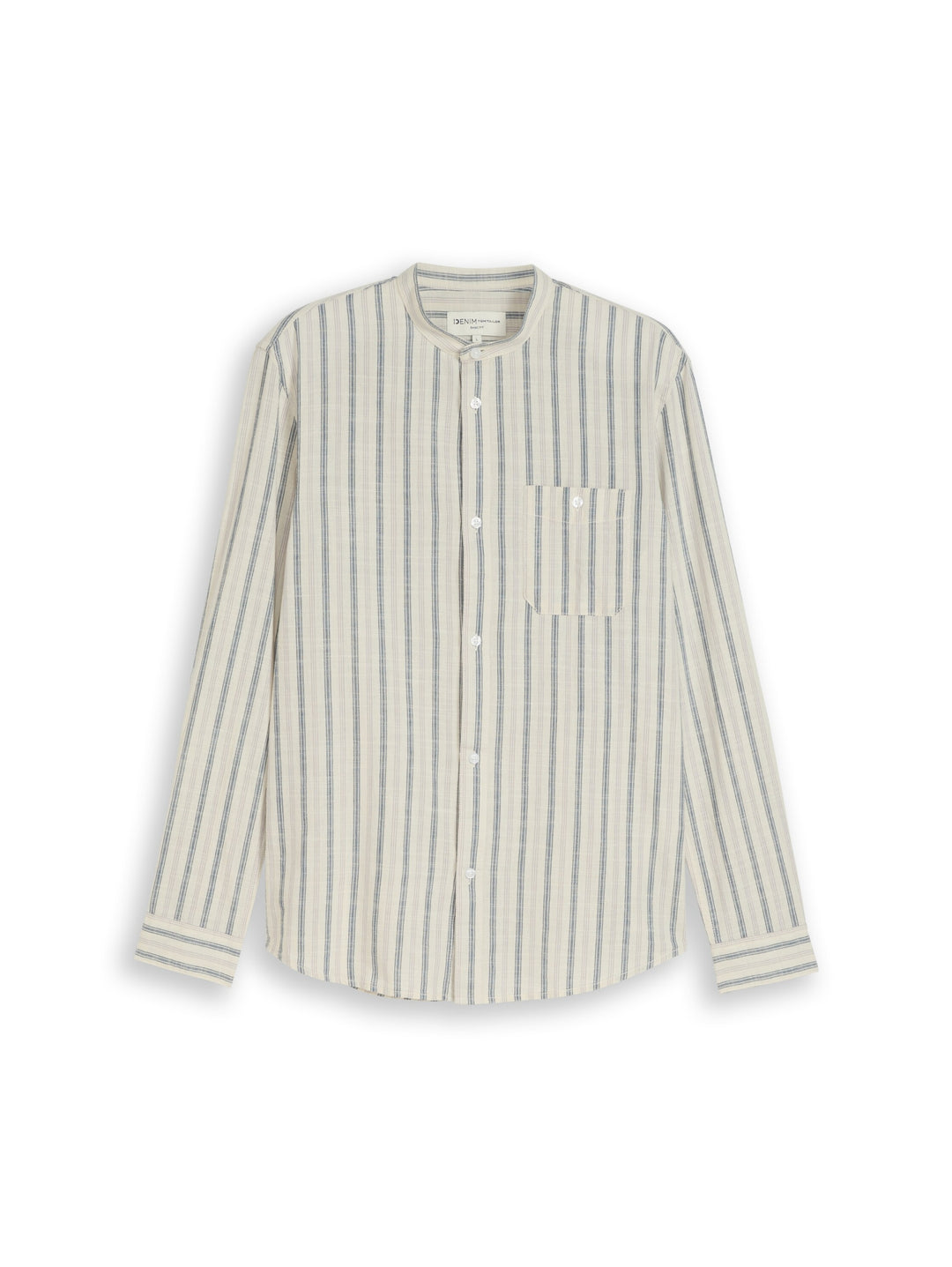 structured striped shirt, greyish white stripe 39520 Bild 1