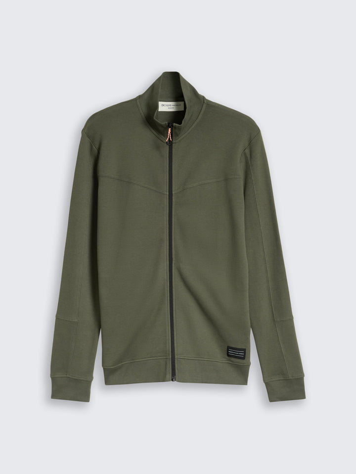structured sweat jacket, urban olive green 23802 Bild 1