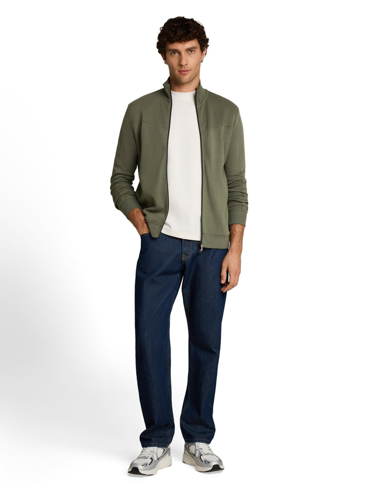 structured sweat jacket, urban olive green 23802 Bild 3