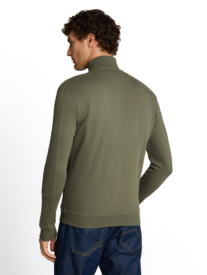 structured sweat jacket, urban olive green 23802 Bild 4