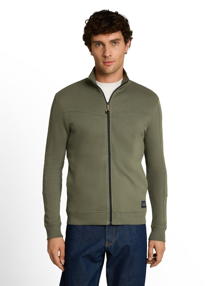 structured sweat jacket, urban olive green 23802 Bild 5
