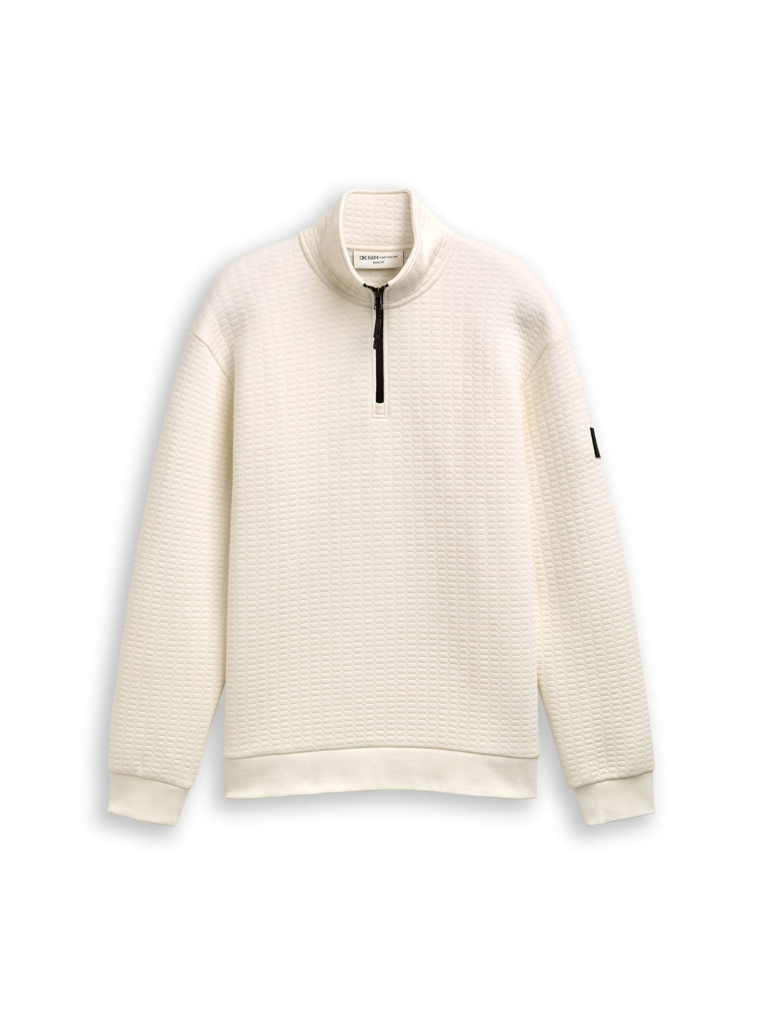 structured sweat troyer, Wool White 12906 Bild 1