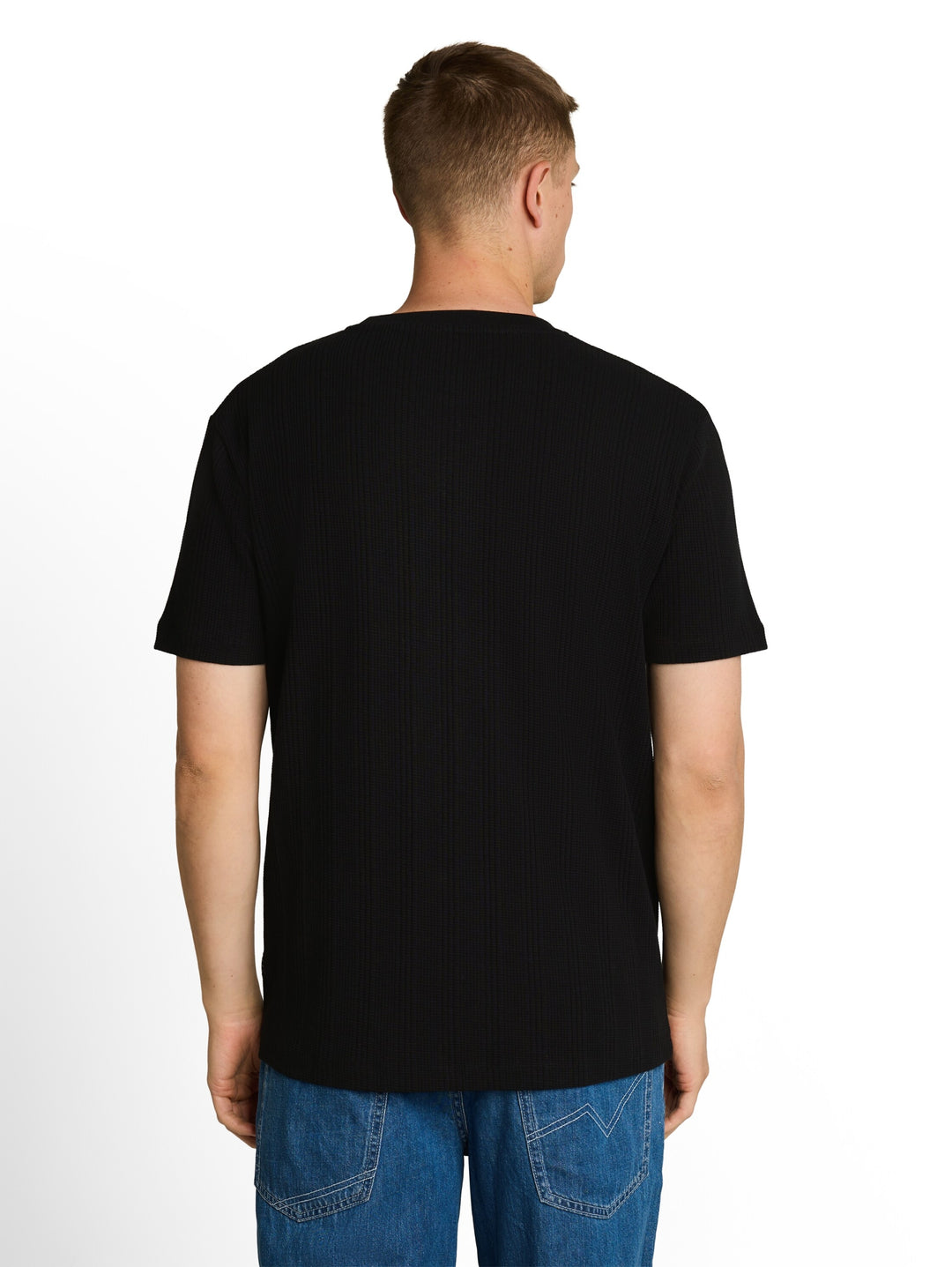 structured t-shirt, Black 29999 Bild 4