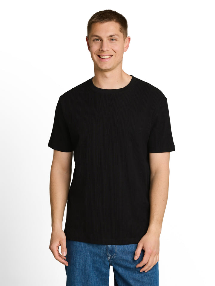 structured t-shirt, Black 29999 Bild 5