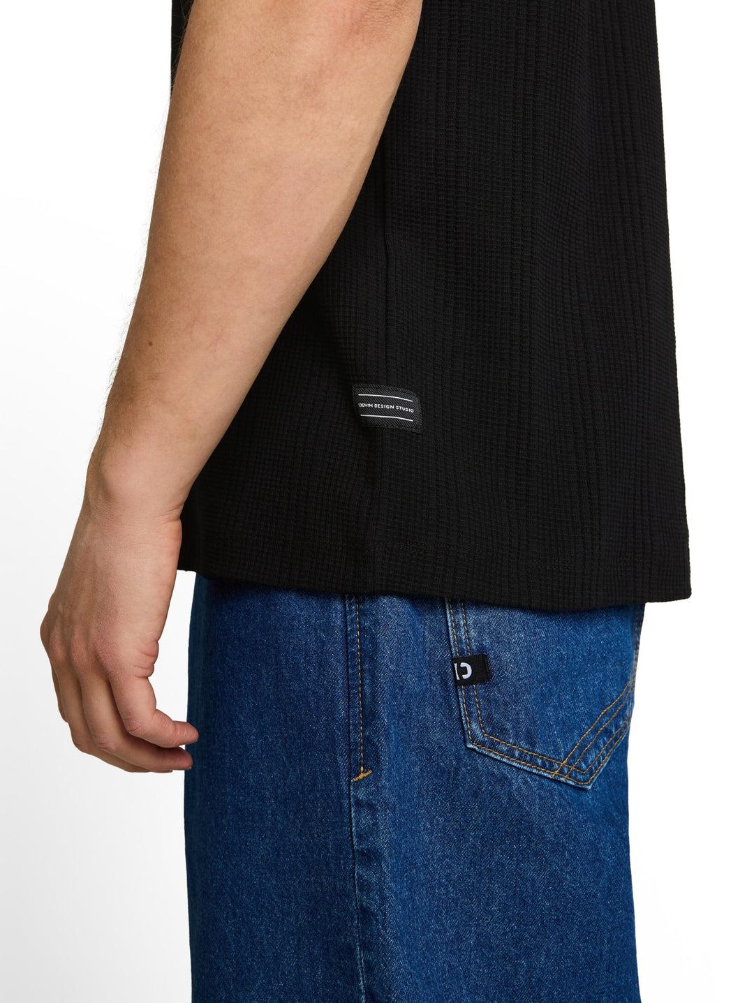 structured t-shirt, Black 29999 Bild 6