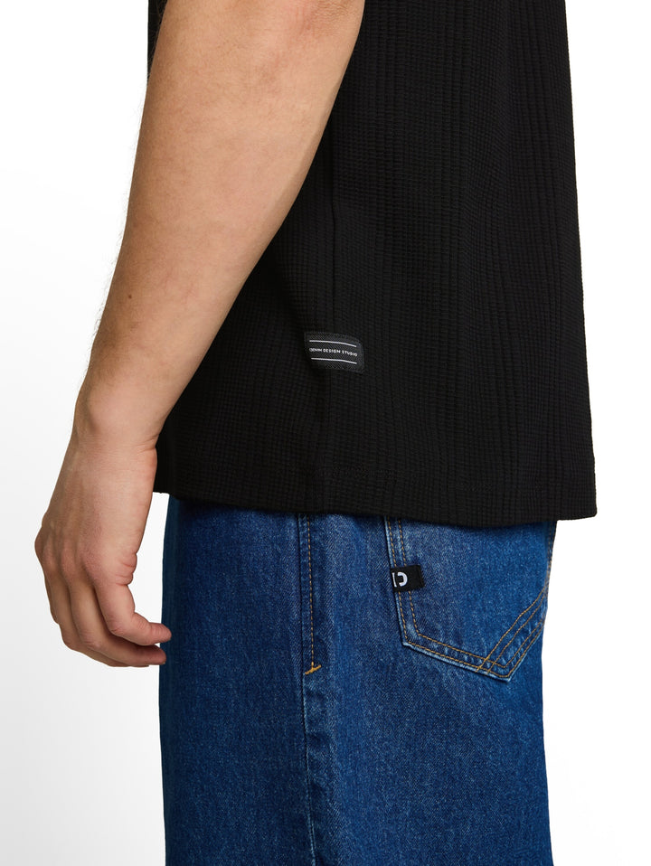 structured t-shirt, Black 29999 Bild 6