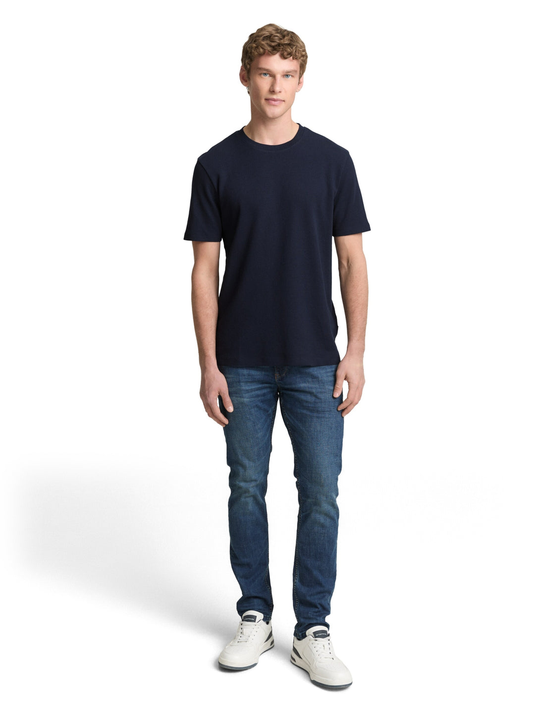 structured t-shirt, sky captain blue 10668 Bild 3
