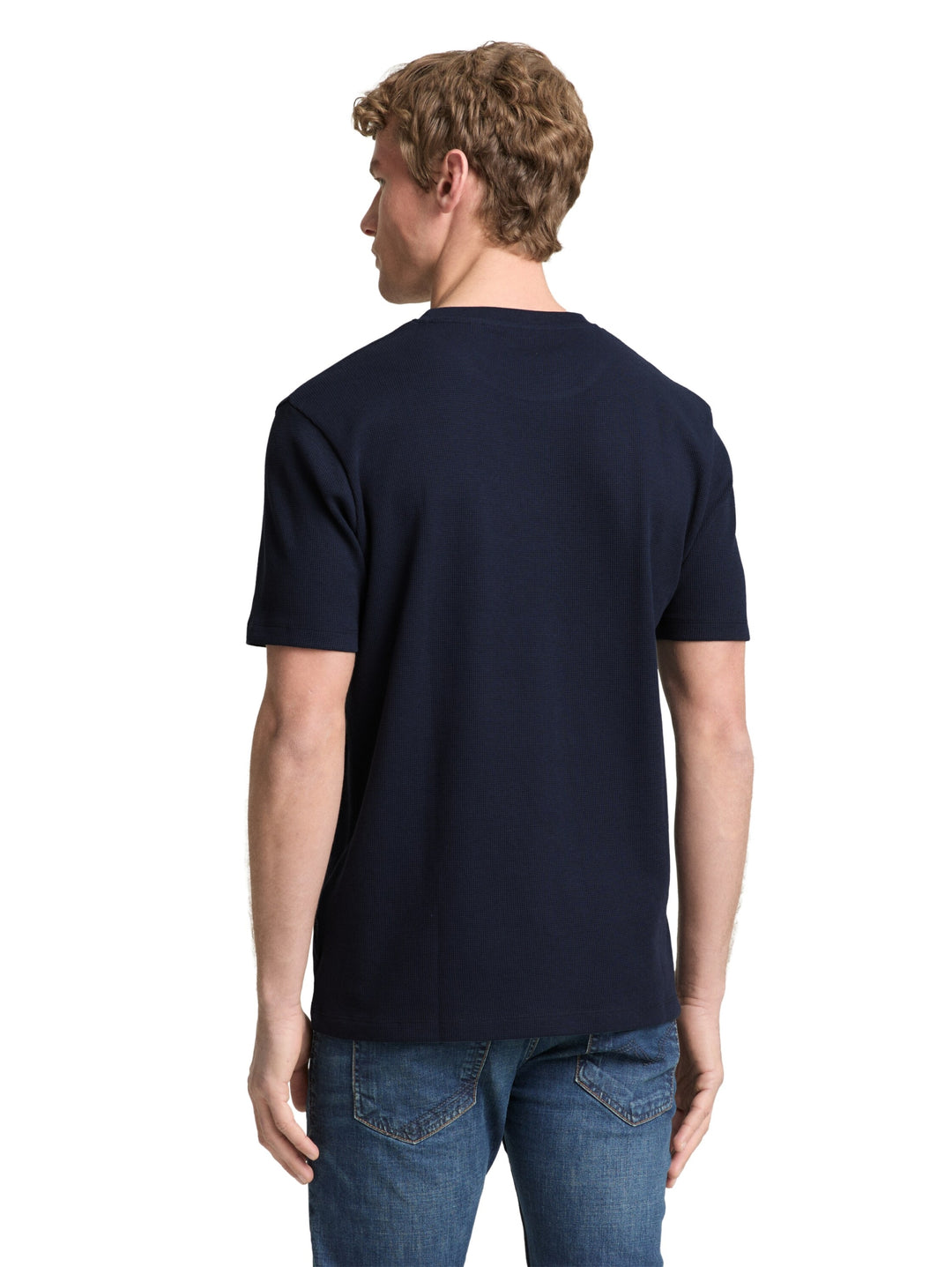 structured t-shirt, sky captain blue 10668 Bild 4