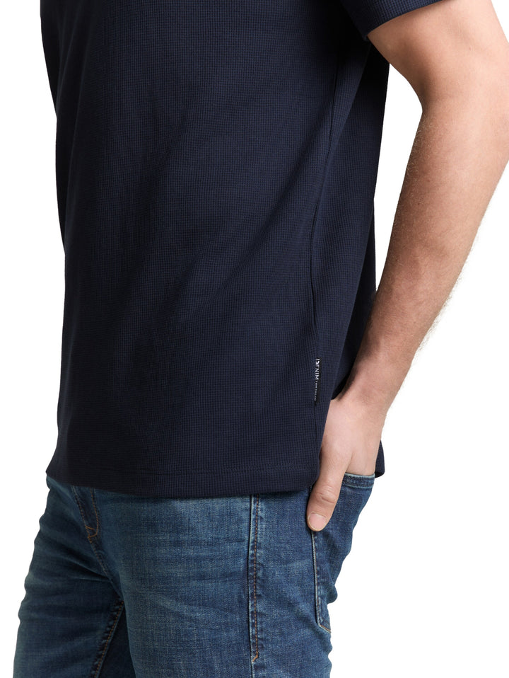 structured t-shirt, sky captain blue 10668 Bild 5