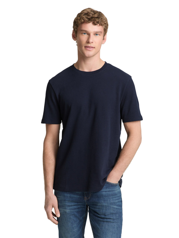 structured t-shirt, sky captain blue 10668 Bild 6