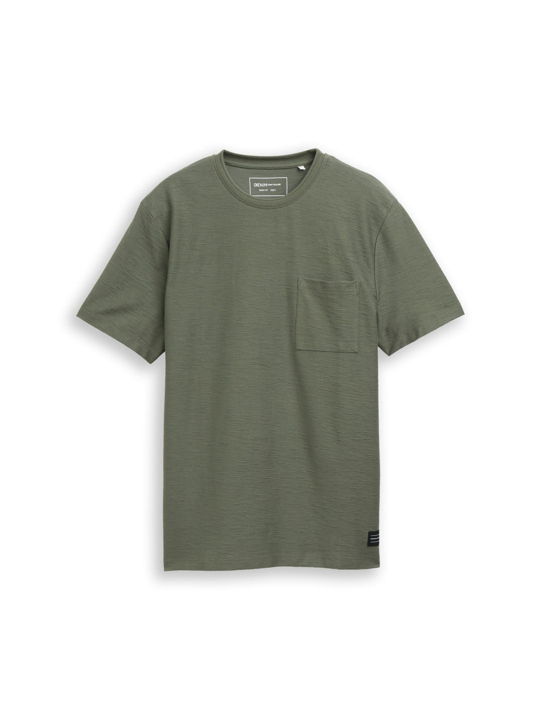 structured t-shirt with pocket, urban olive green 23802 Bild 1