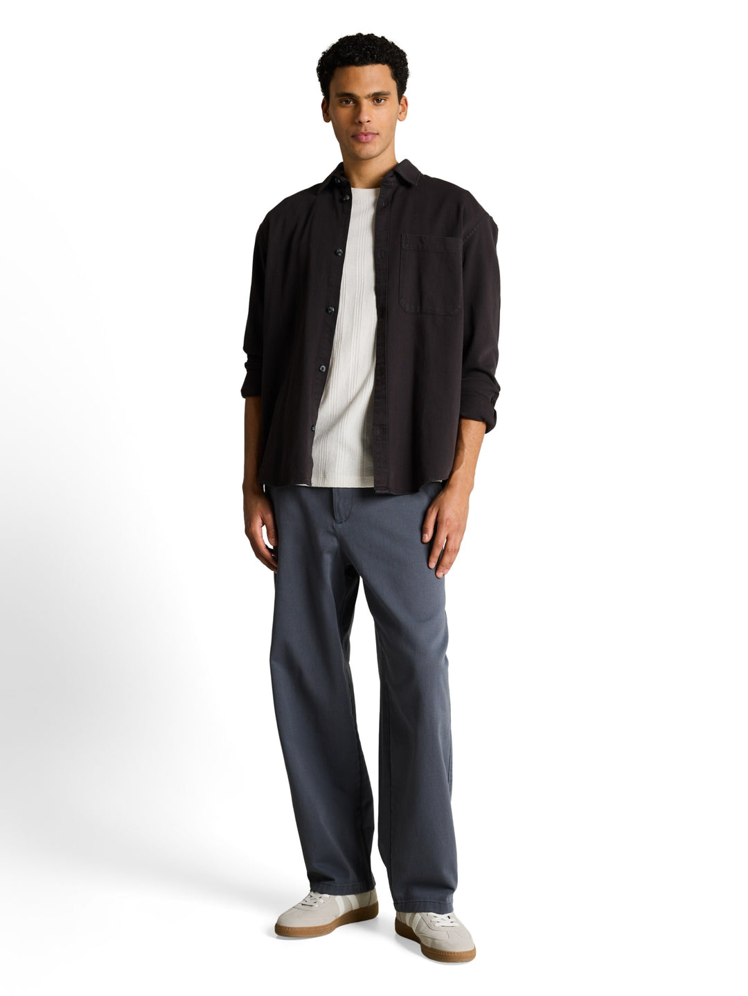 structured t-shirt, Wool White 12906 Bild 3