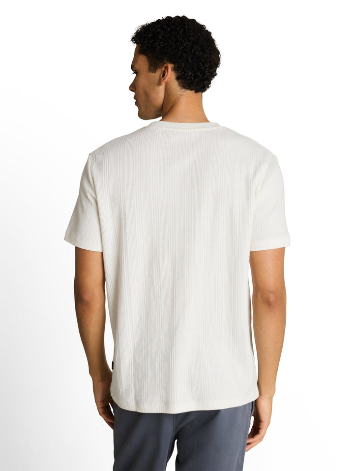 structured t-shirt, Wool White 12906 Bild 4