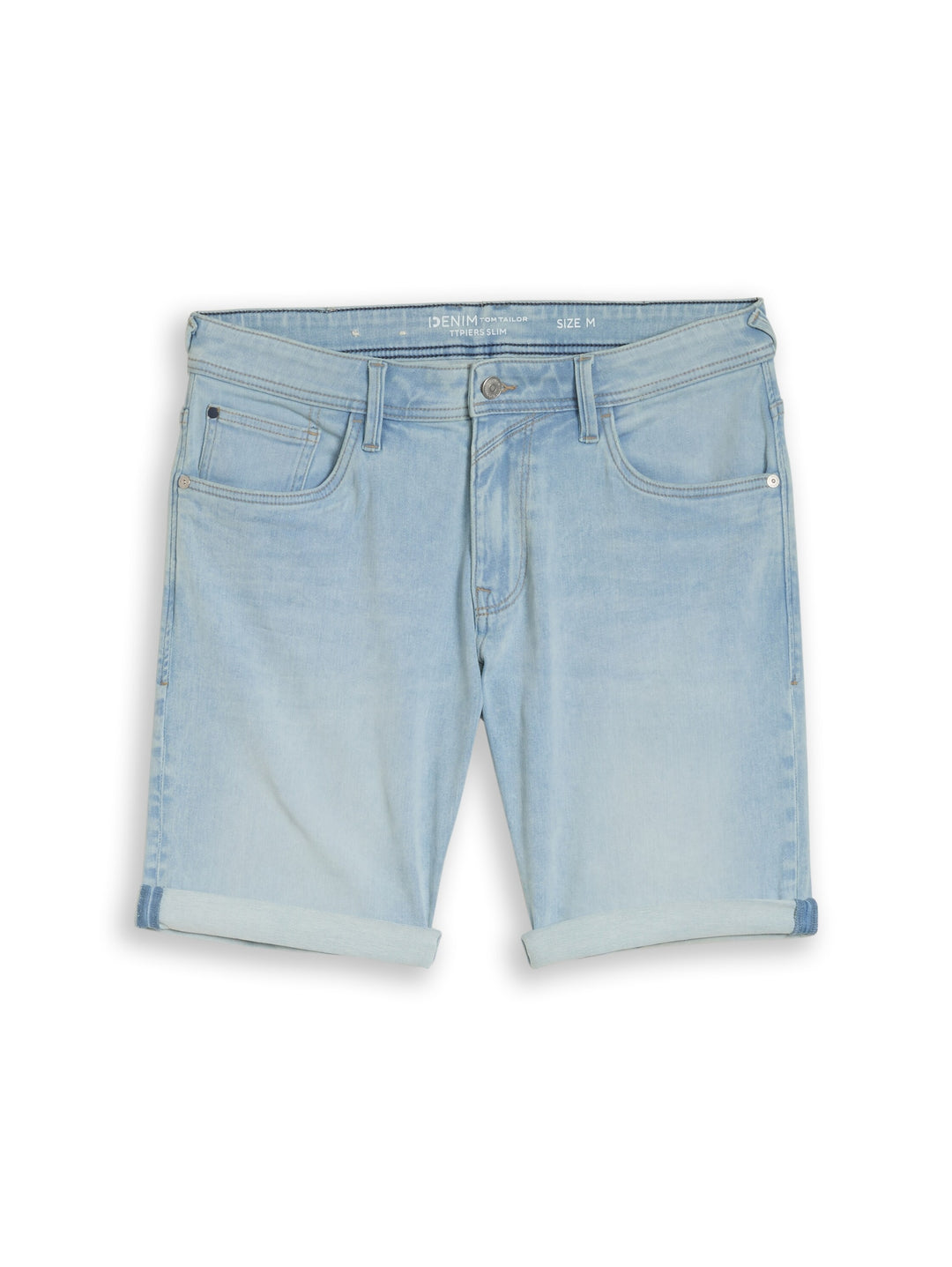 TTPIERS SLIM SHORTS, Used Bleached Blue Denim 10117 Bild 1