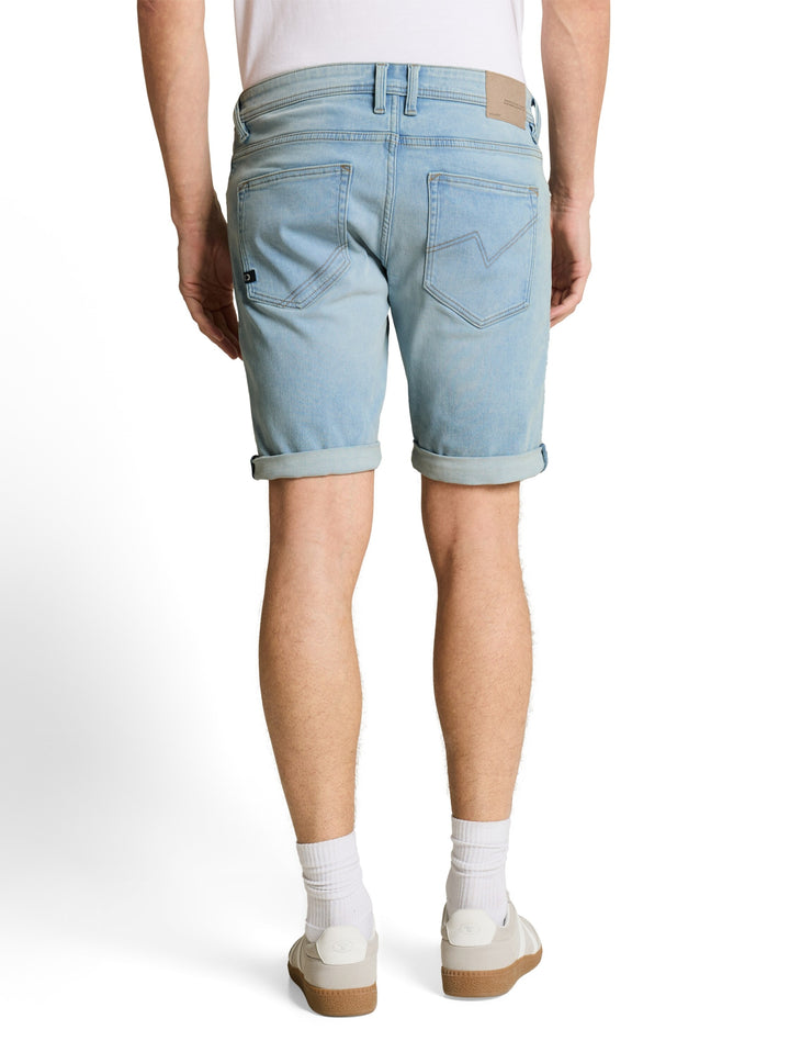 TTPIERS SLIM SHORTS, Used Bleached Blue Denim 10117 Bild 4
