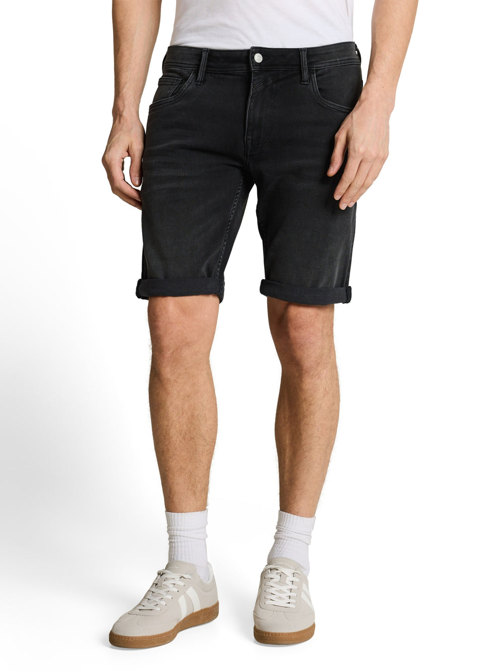TTPIERS SLIM SHORTS, used dark stone black denim 10250 Bild 2