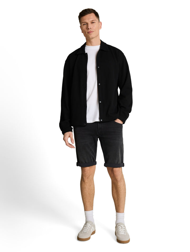 TTPIERS SLIM SHORTS, used dark stone black denim 10250 Bild 5
