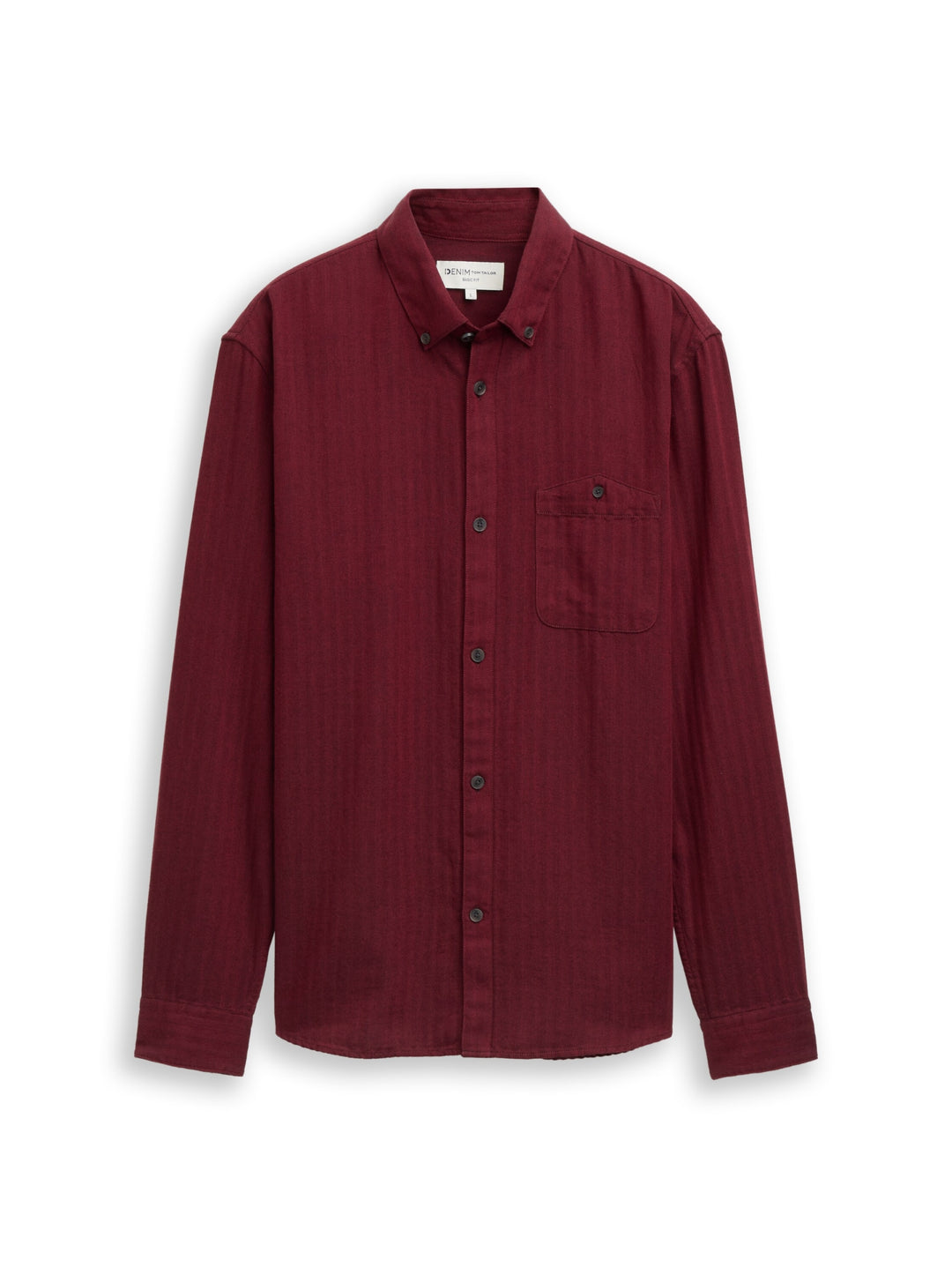 twotone herringbone shirt, black red herringbone 39015 Bild 1
