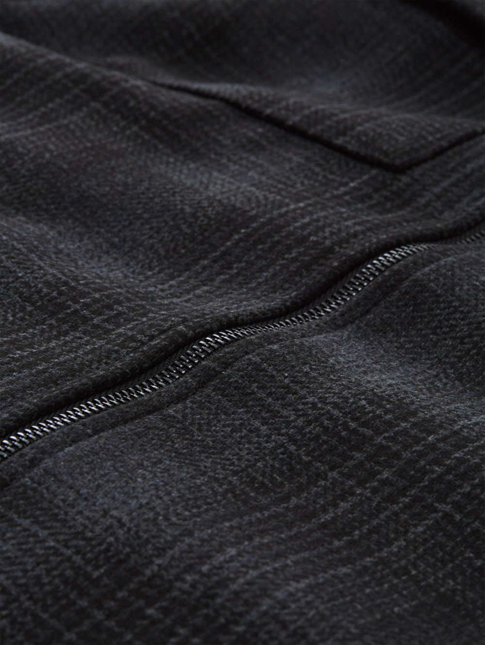 wool optic overshirt, black grey wool check 40625 Bild 2