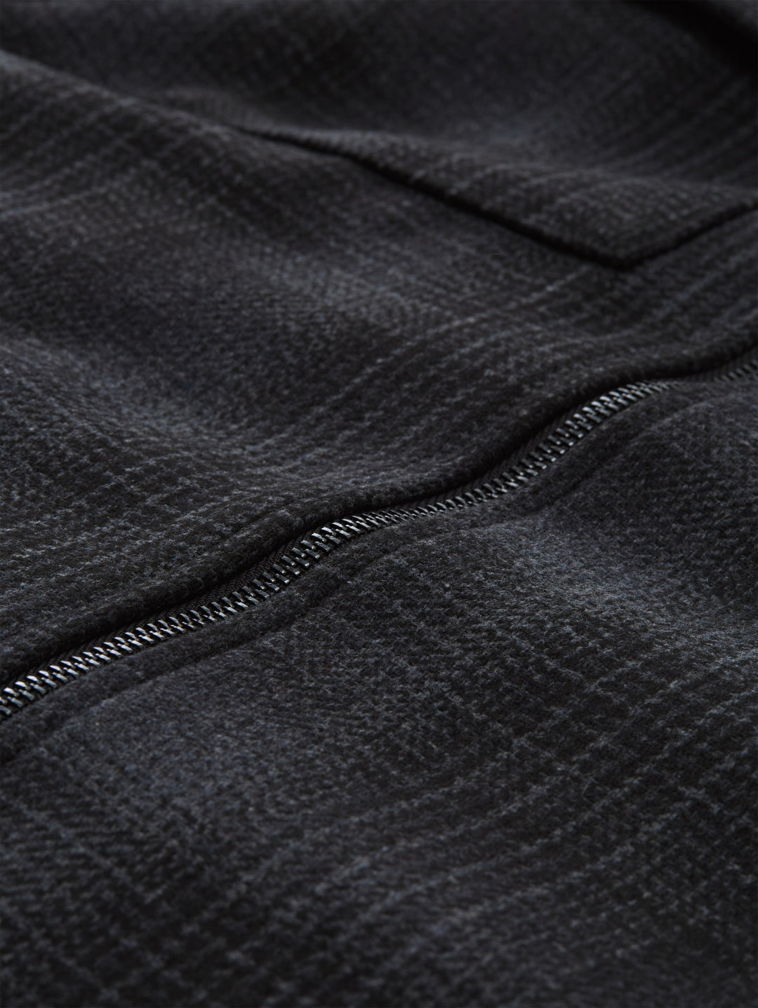 wool optic overshirt, black grey wool check 40625 Bild 2