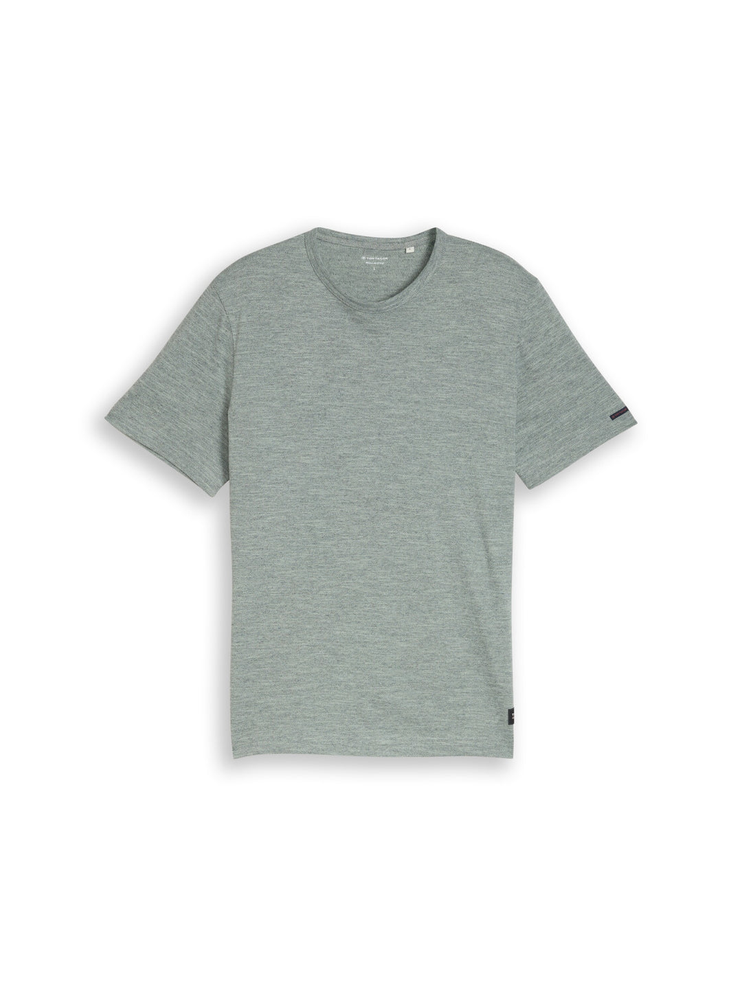 detailed fine striped t-shirt, green navy injected 40037 Bild 1