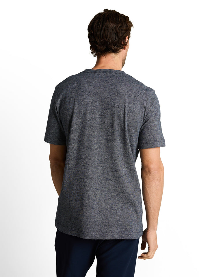 detailed fine striped t-shirt, navy gardenia white injected 40038 Bild 4