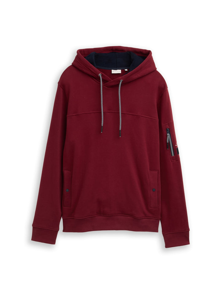 detailed hoodie, Cabarnet Bordeaux Red 14155 Bild 1