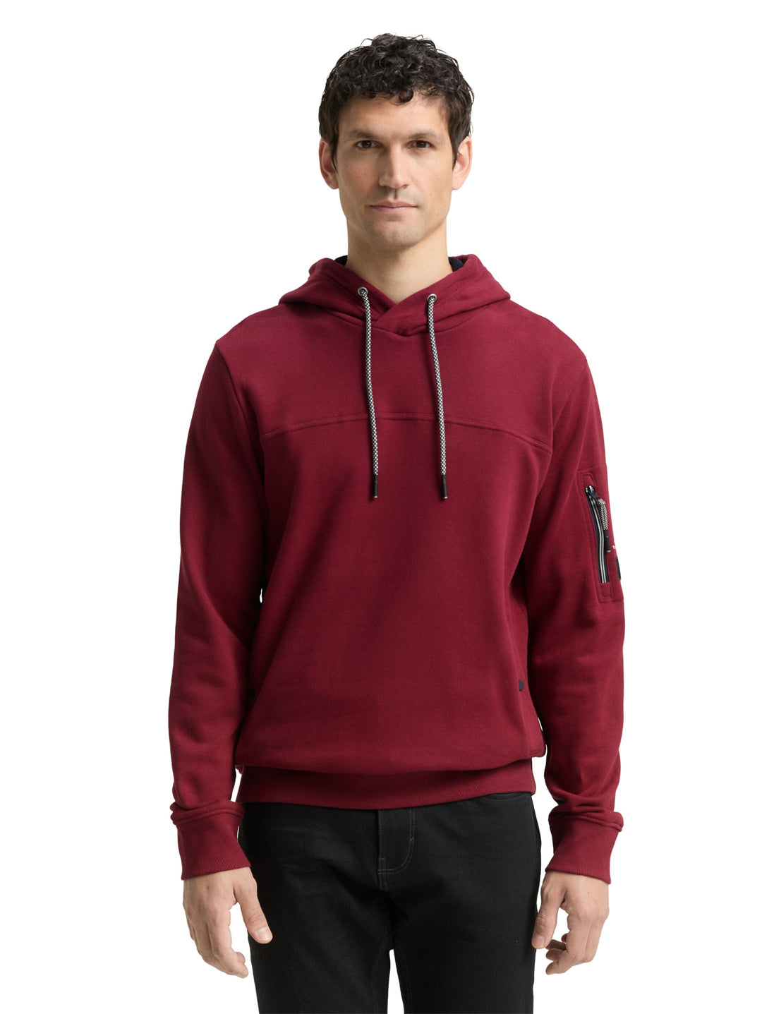 detailed hoodie, Cabarnet Bordeaux Red 14155 Bild 6