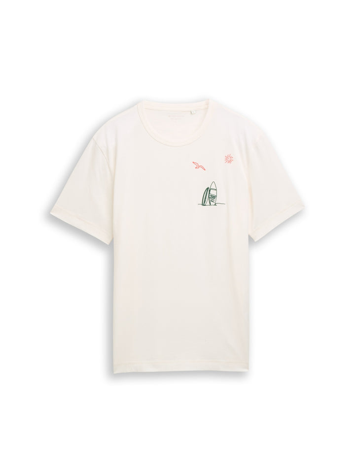 detailed t-shirt, Gardenia White 10348 Bild 1