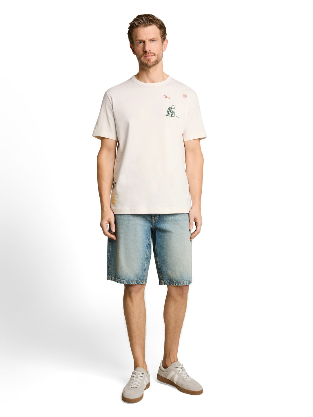 detailed t-shirt, Gardenia White 10348 Bild 3