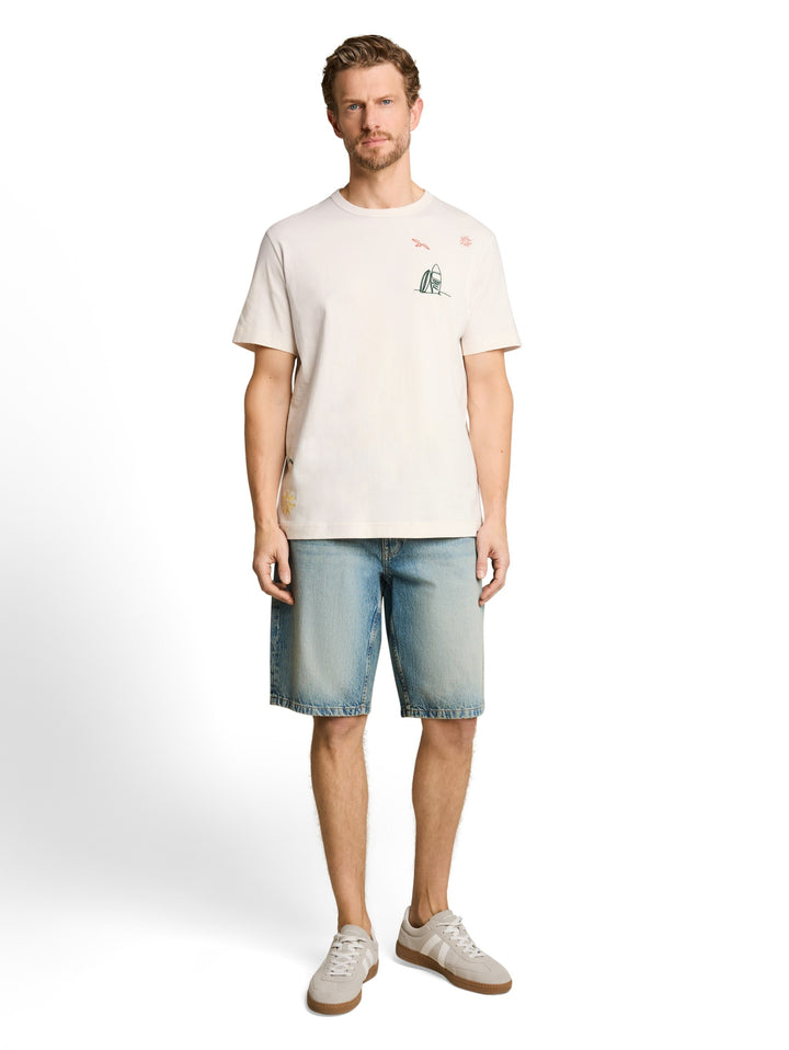detailed t-shirt, Gardenia White 10348 Bild 3