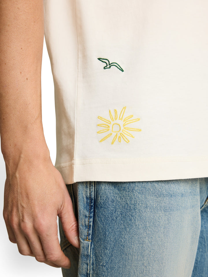 detailed t-shirt, Gardenia White 10348 Bild 6