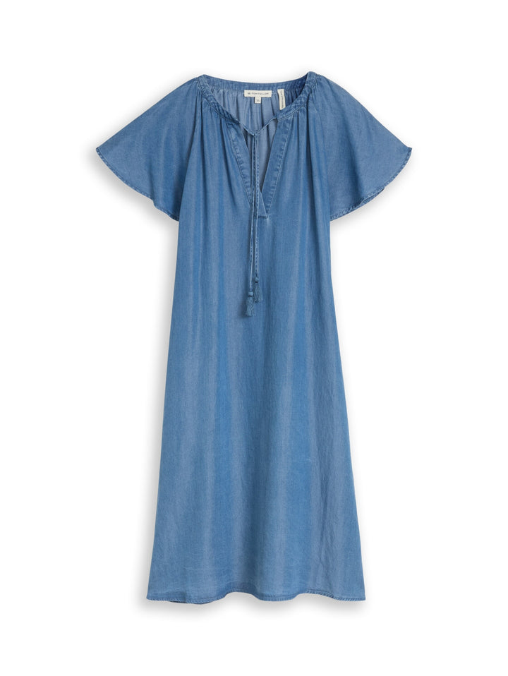 dress feminine denim look, Clean Light Stone Blue Denim 10112 Bild 1