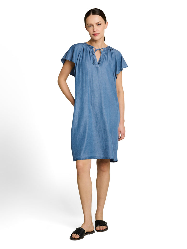 dress feminine denim look, Clean Light Stone Blue Denim 10112 Bild 6