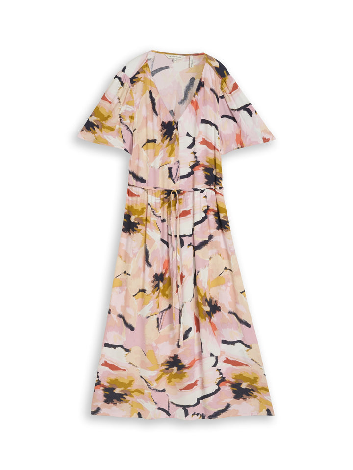 dress feminine printed, big abstract flower print 39736 Bild 1