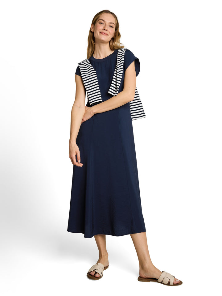 dress with rib collar, sky captain blue 10668 Bild 3