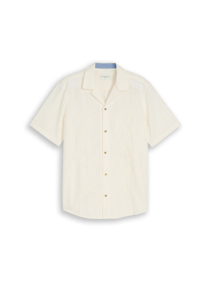 embroidered shirt, Gardenia White 10348 Bild 1