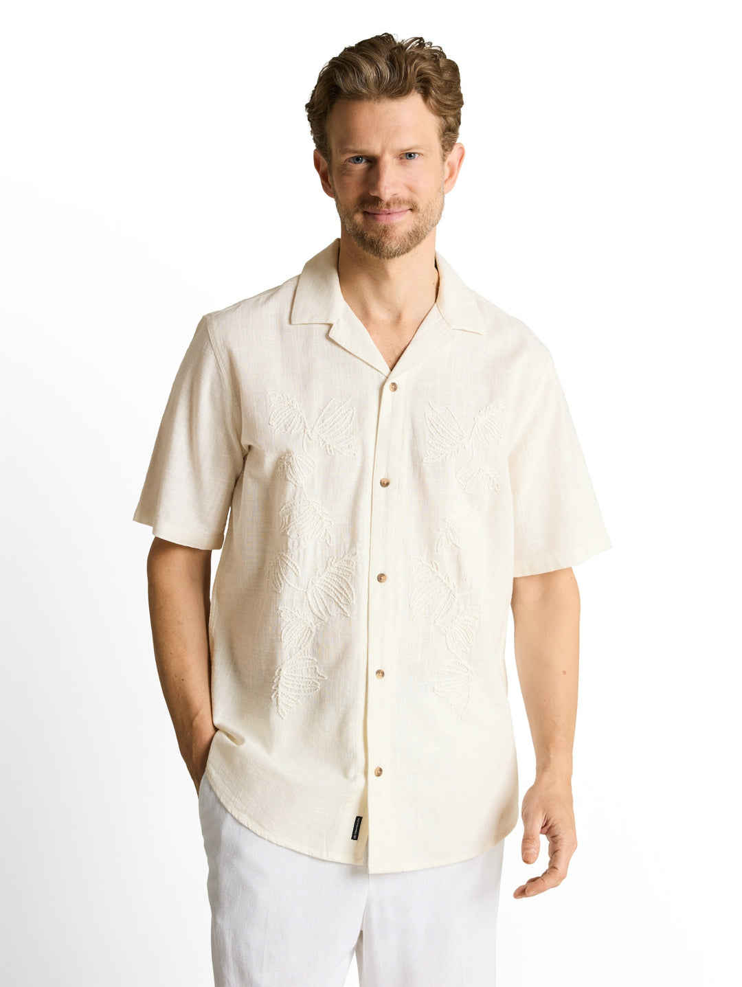 embroidered shirt, Gardenia White 10348 Bild 5
