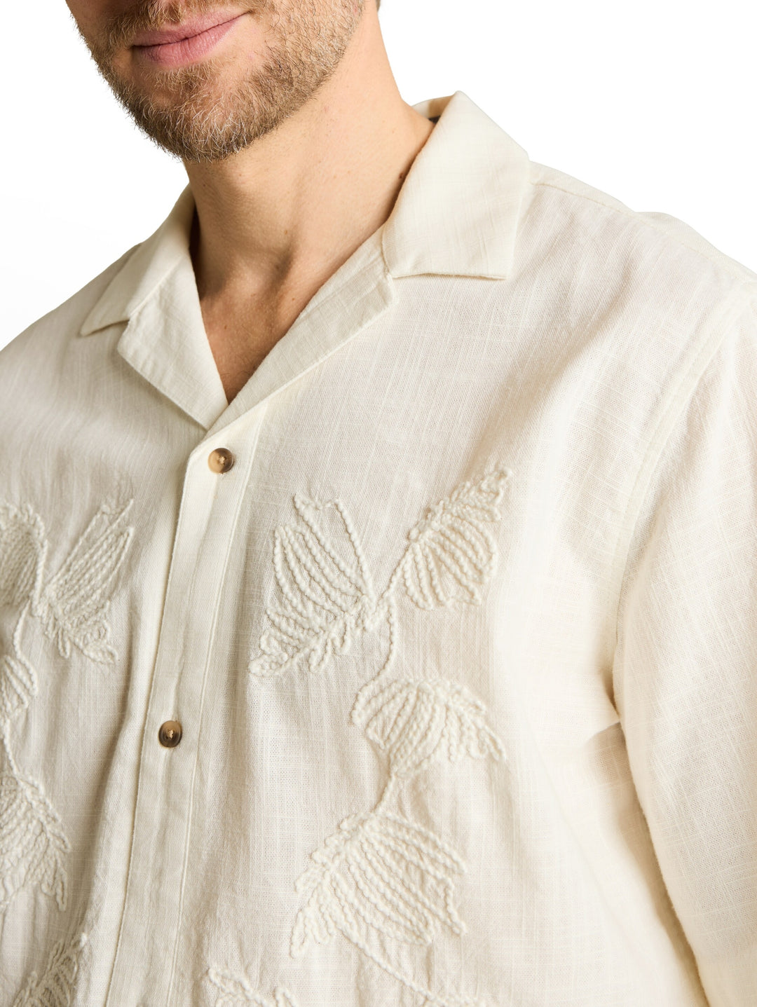 embroidered shirt, Gardenia White 10348 Bild 6